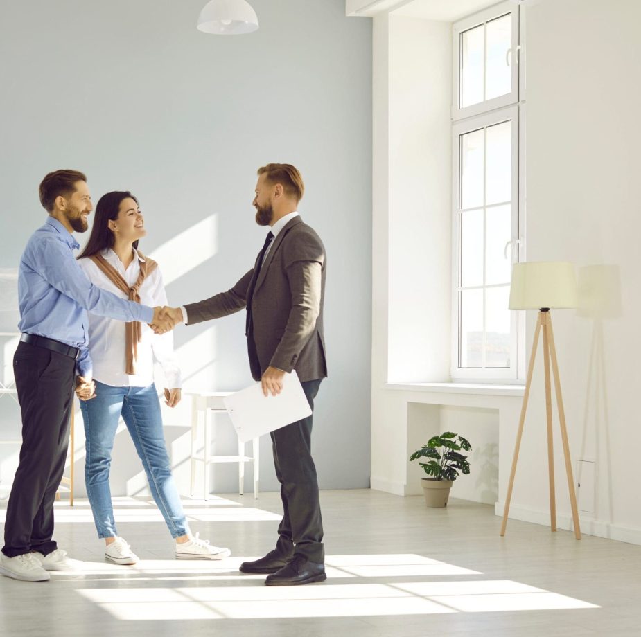 people coming to an agreement in home