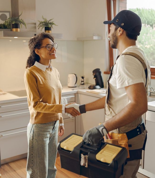 guy at home for repairs
